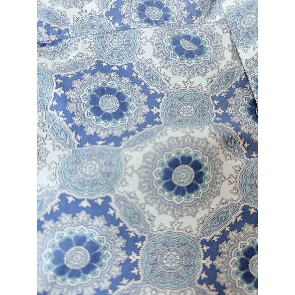 Alan Flusser Blue Pattern Button Up Shirt Size XL - Picture 11 of 11